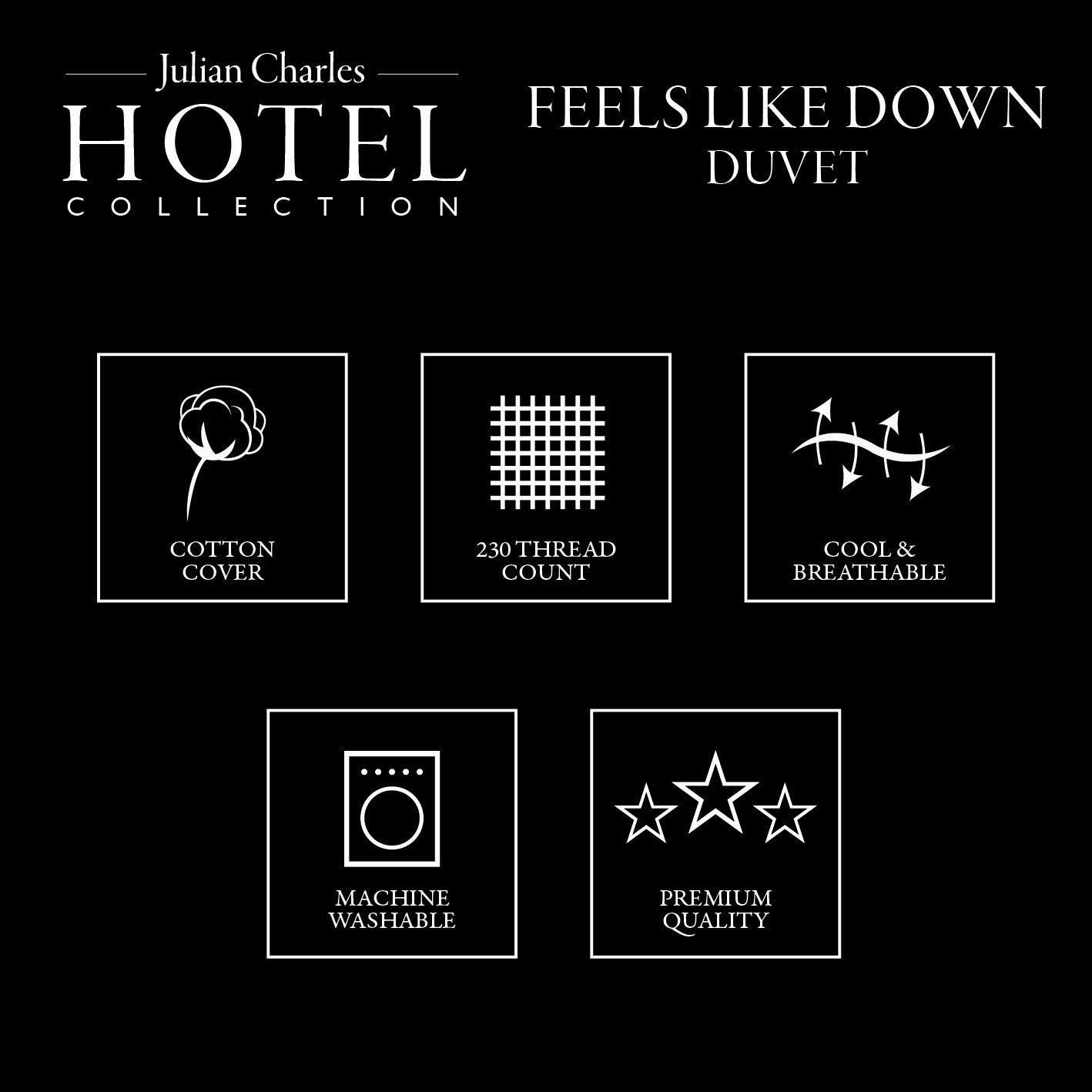 Feels Like Down Hotel Collection 13.5 Tog Duvet