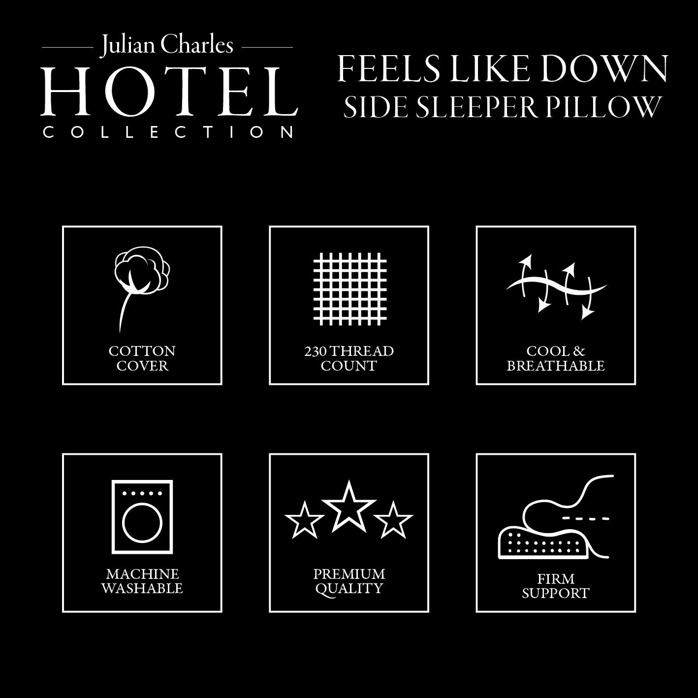 Feels Like Down Hotel Side Sleeper Pillow