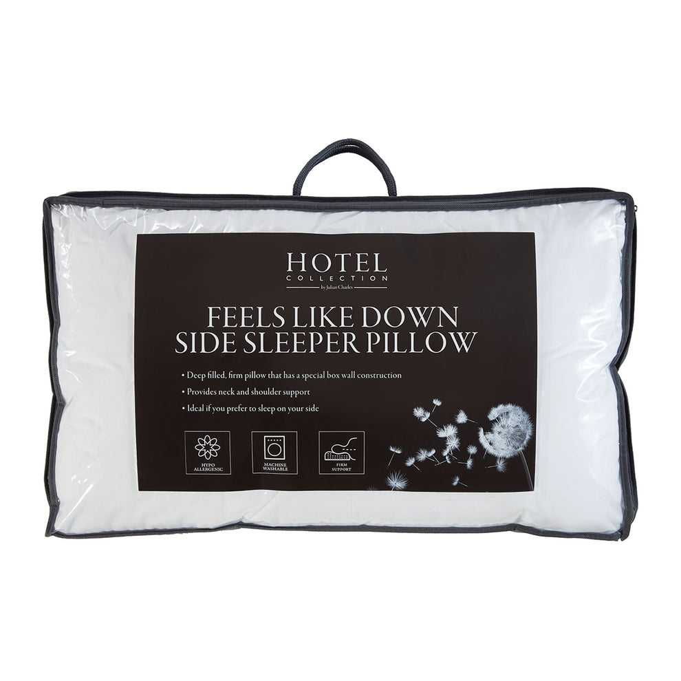 Feels Like Down Hotel Side Sleeper Pillow Medium/Firm Filling