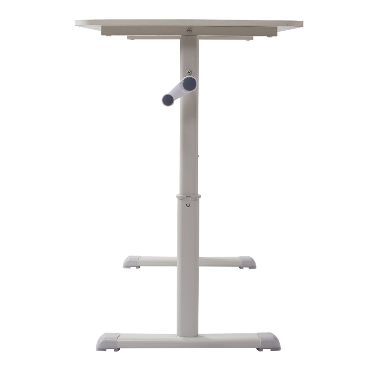 White Height Adjustable Office Desk 100cm