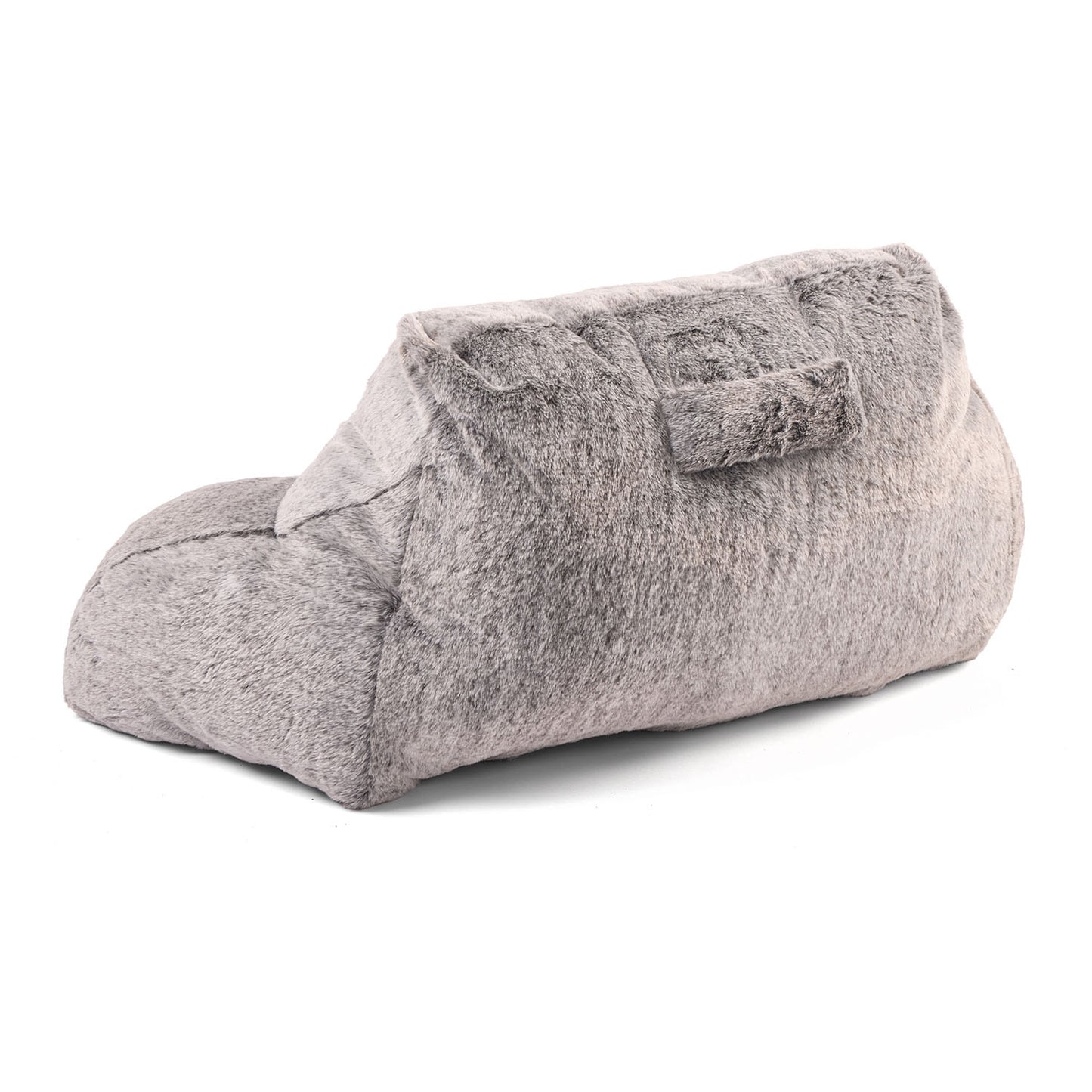 Luxury Faux Fur Grey Cuddle Cushion