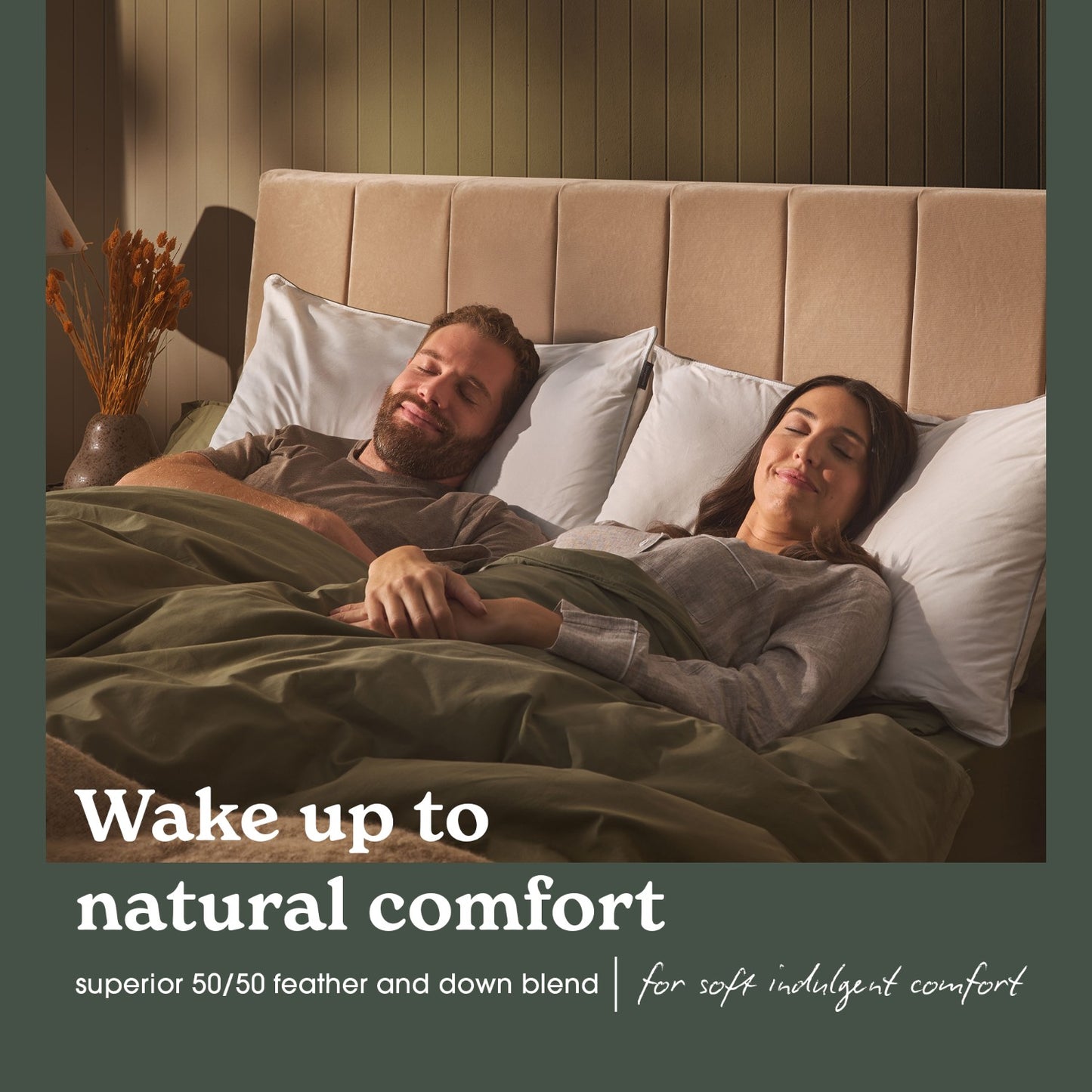 Sleepeezee Natural Comfort Cotton Feather and Down Pillow