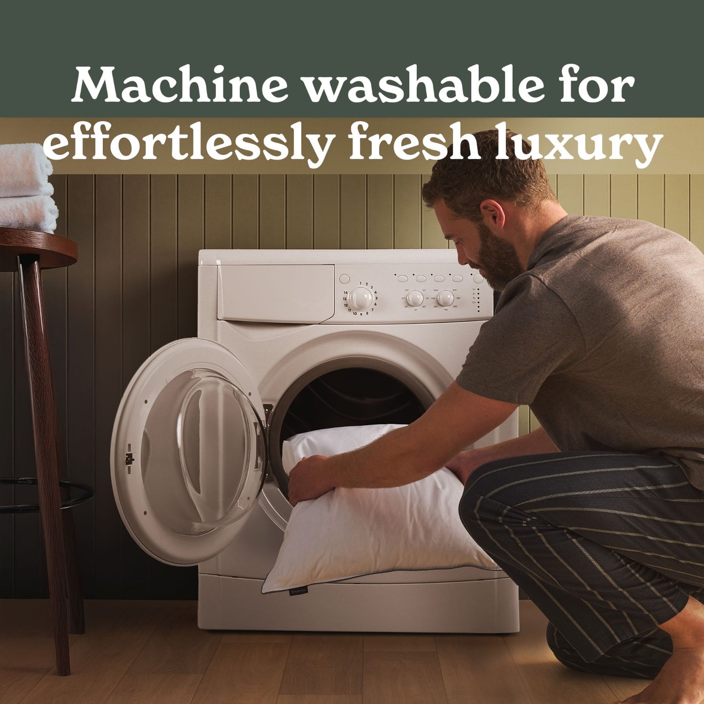 Sleepeezee Natural Comfort Cotton Feather and Down Pillow