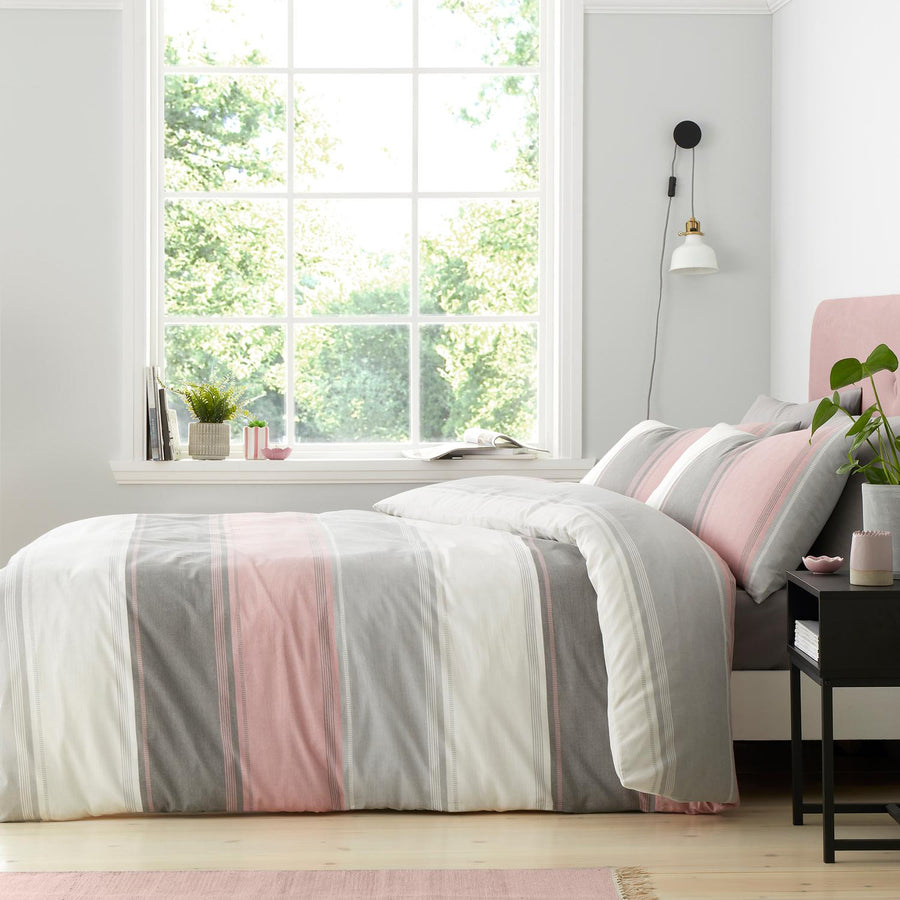 Betley Stripe Blush Duvet Set
