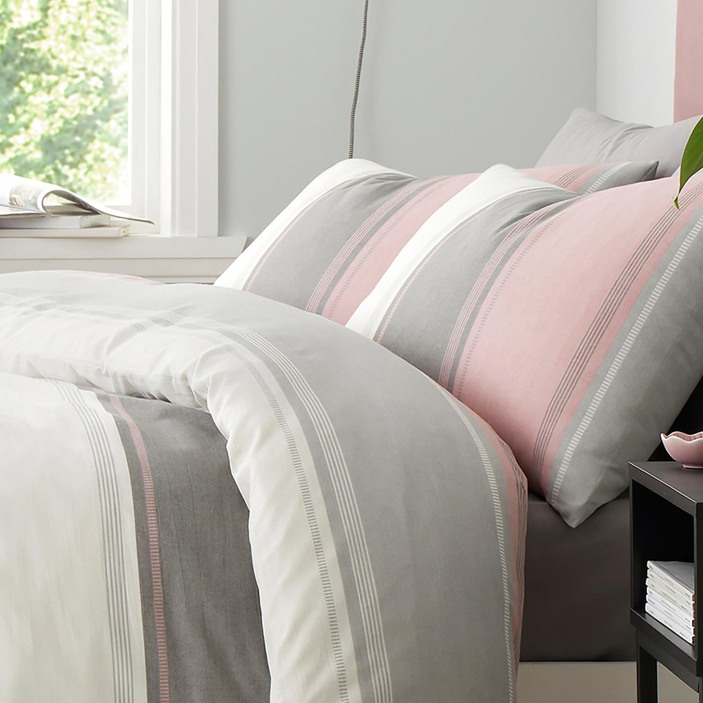Betley Stripe Blush Duvet Set