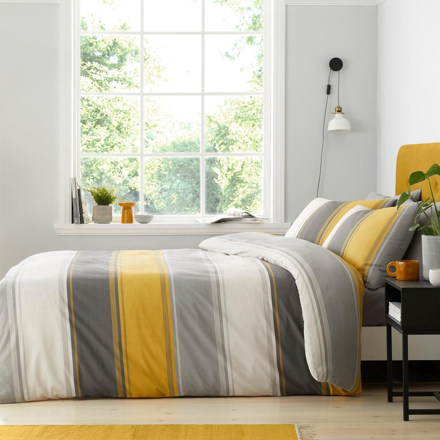 Betley Stripe Ochre Duvet Set