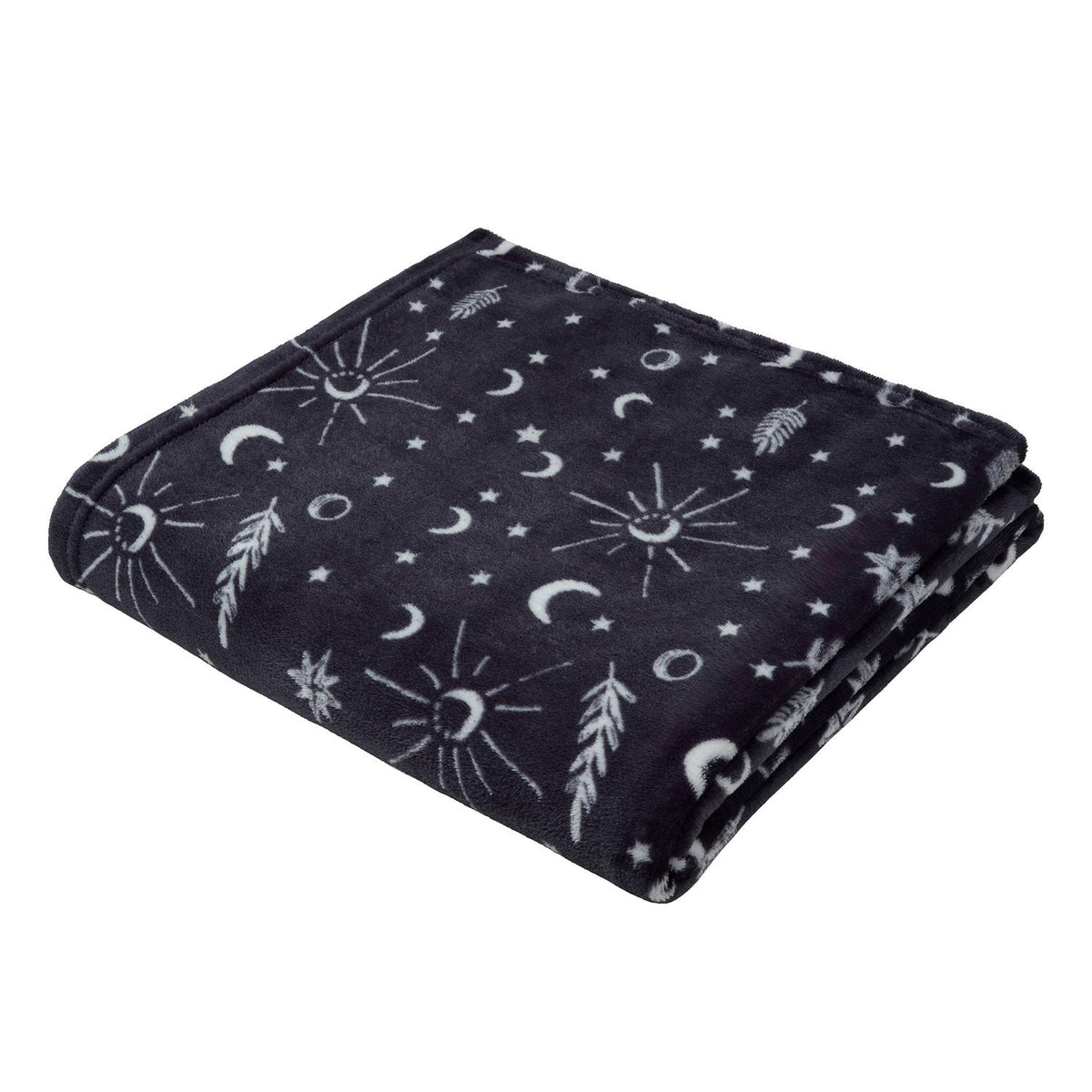 Celeste Grey Fleece Throw (120cm x 150cm)