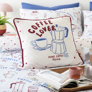 Coffee Club Reversible Cushion