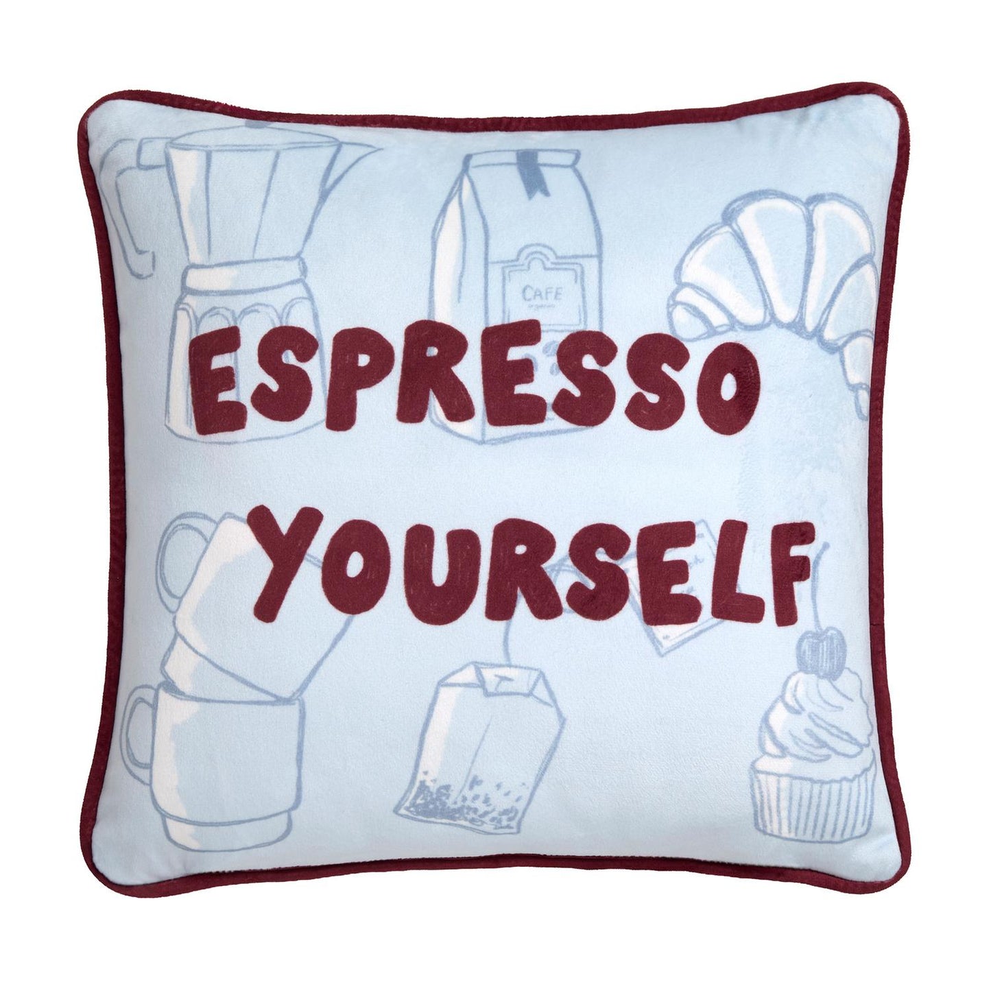 Coffee Club Reversible Cushion