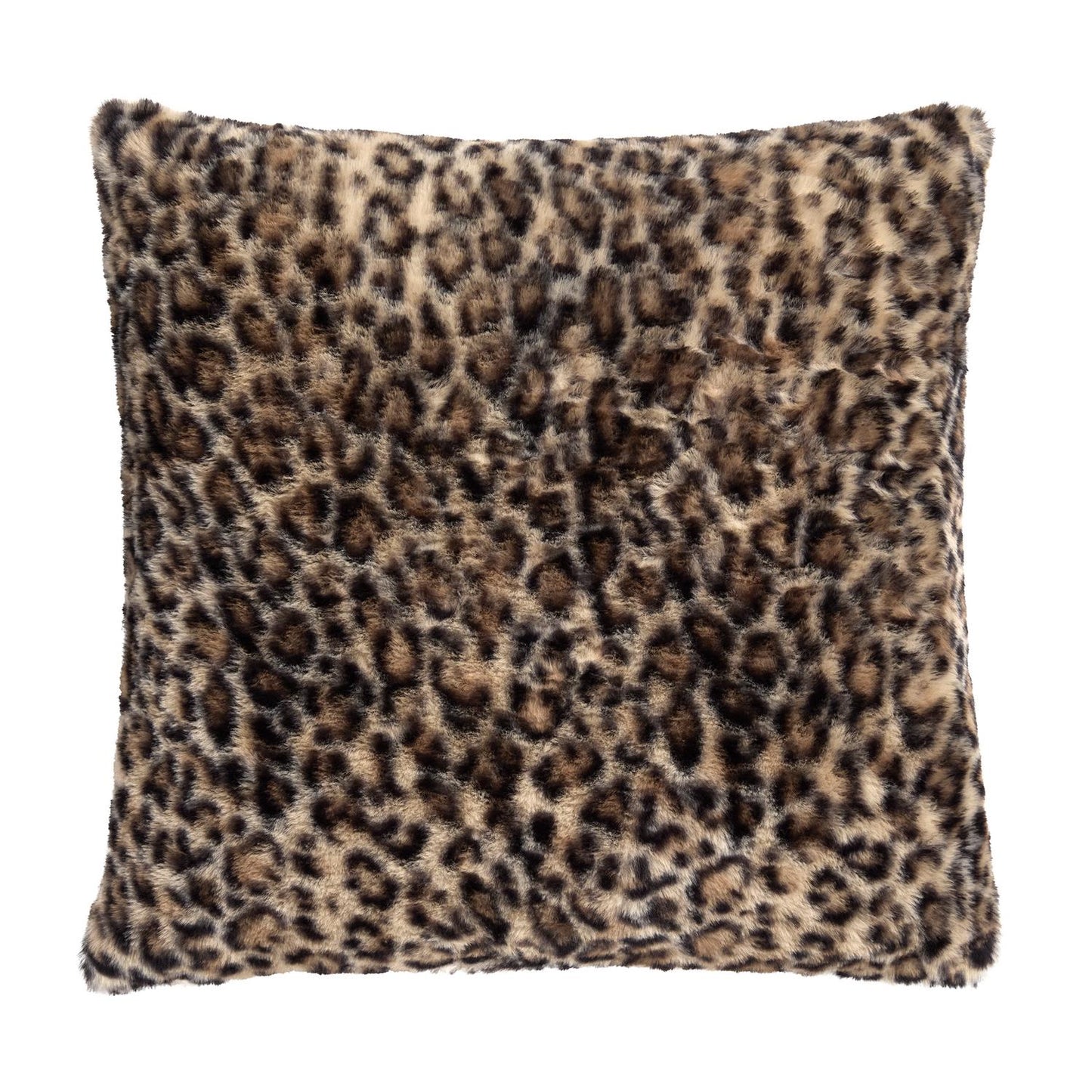 Leopard Faux Fur Filled Cushion