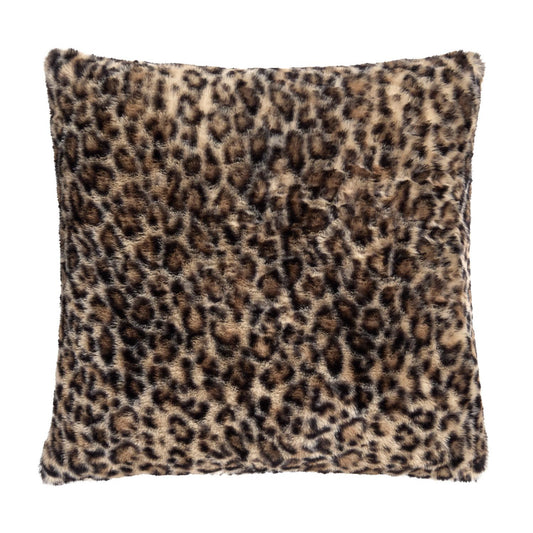 Leopard Faux Fur Filled Cushion