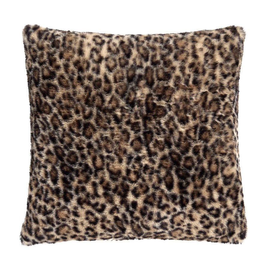 Leopard Faux Fur Filled Cushion