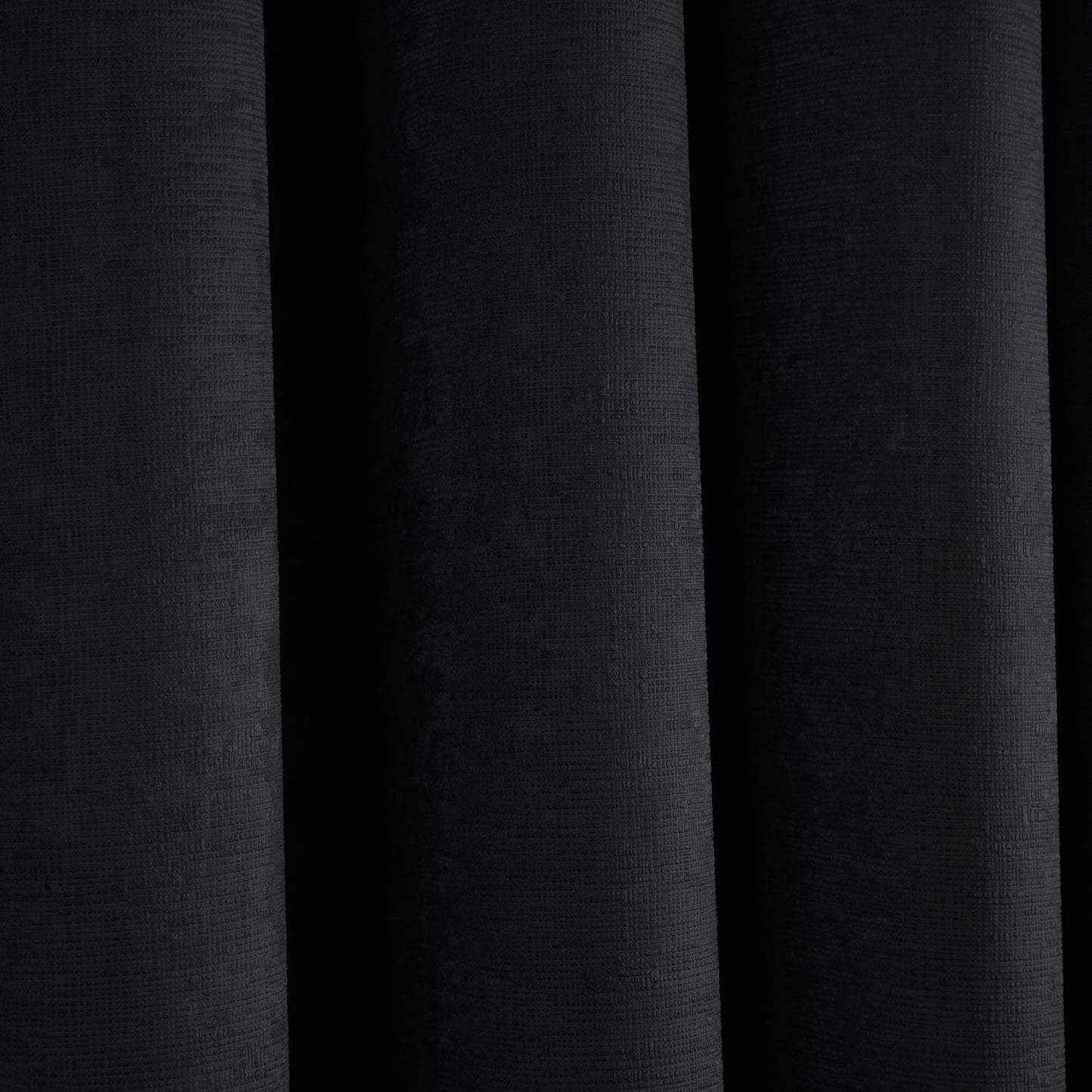 Strata Black Dim Out Eyelet Curtains