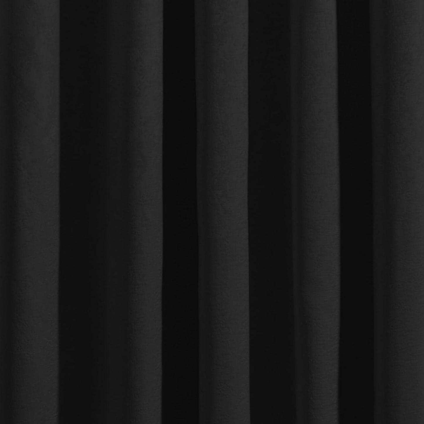 Strata Black Dim Out Single Panel Eyelet Door Curtain