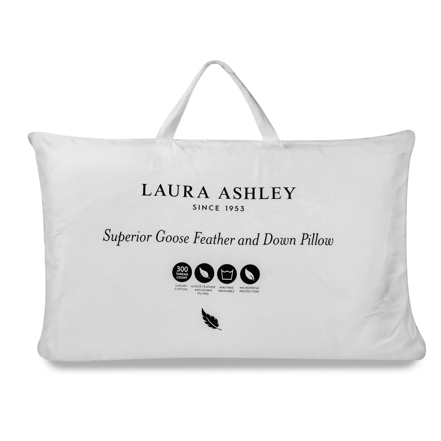 Laura Ashley Luxury Goose Feather and Down Pillow