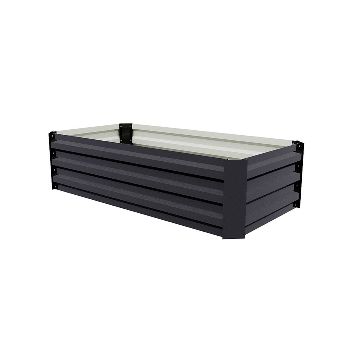 Rectangular Galvanised Raised Garden Bed 100cm