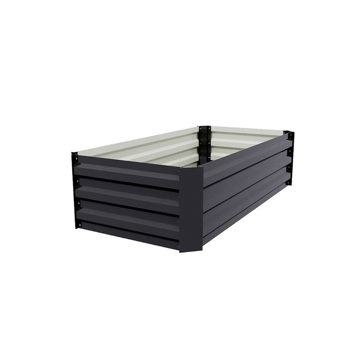 Rectangular Galvanised Raised Garden Bed 100cm
