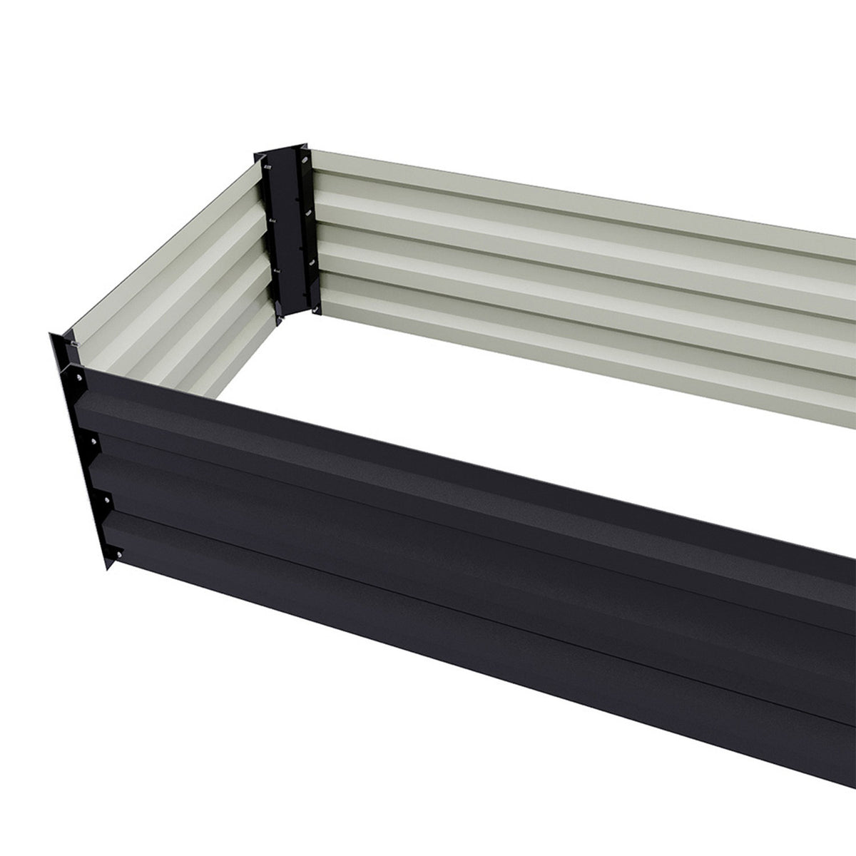 Rectangular Galvanised Raised Garden Bed 100cm