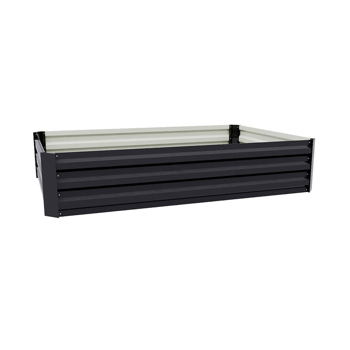 Rectangle Black Steel Raised Garden Bed