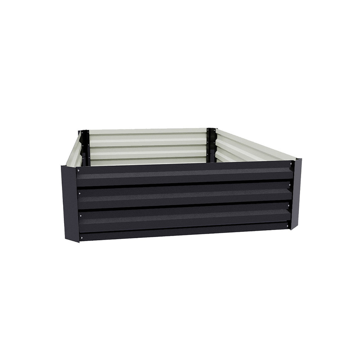 Rectangle Black Steel Raised Garden Bed
