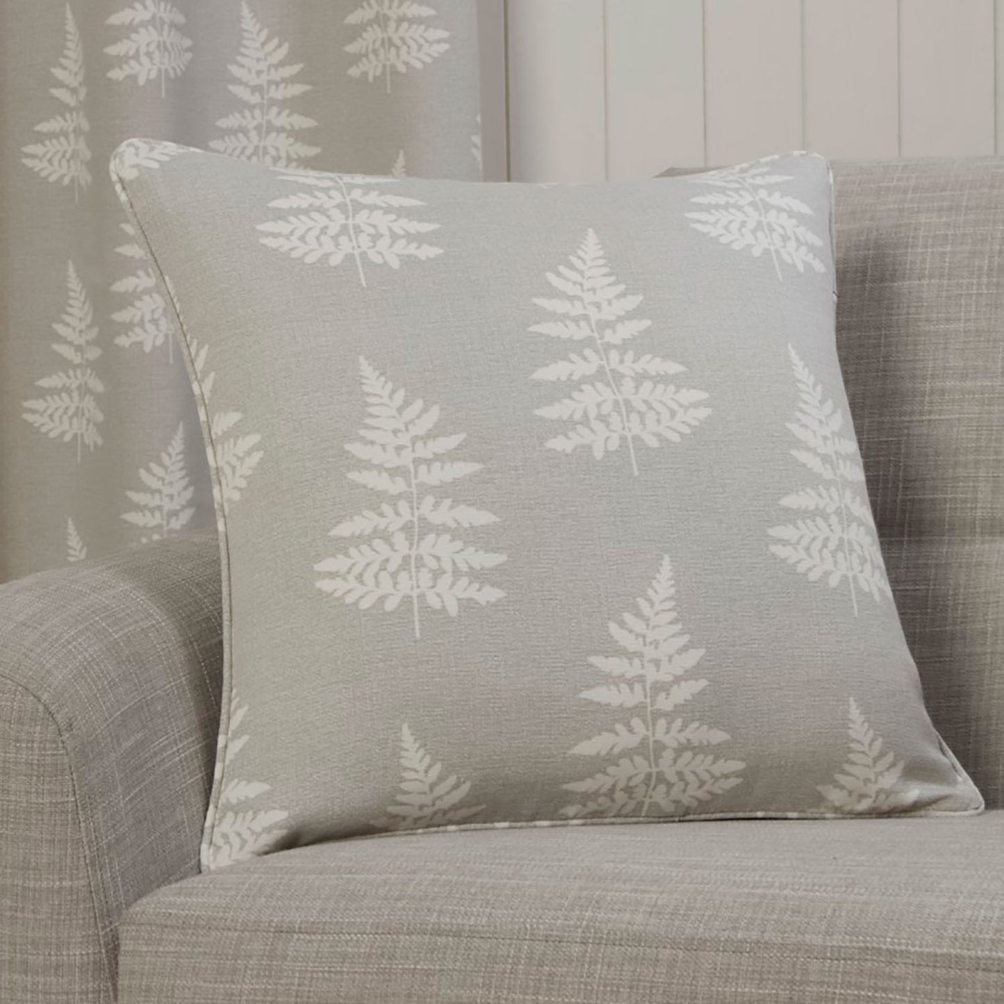 Esher Fern Silver Filled Cushion (45cm x 45cm)