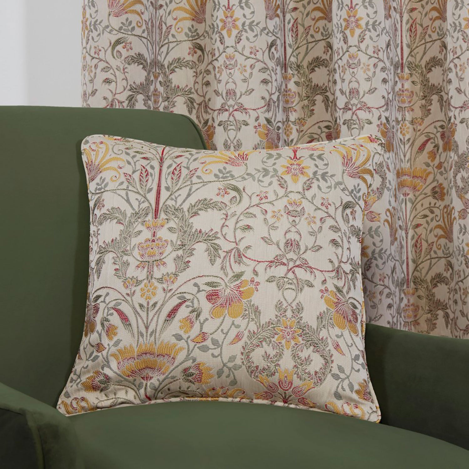 Kyoto Floral Jacquard Cushion Cover