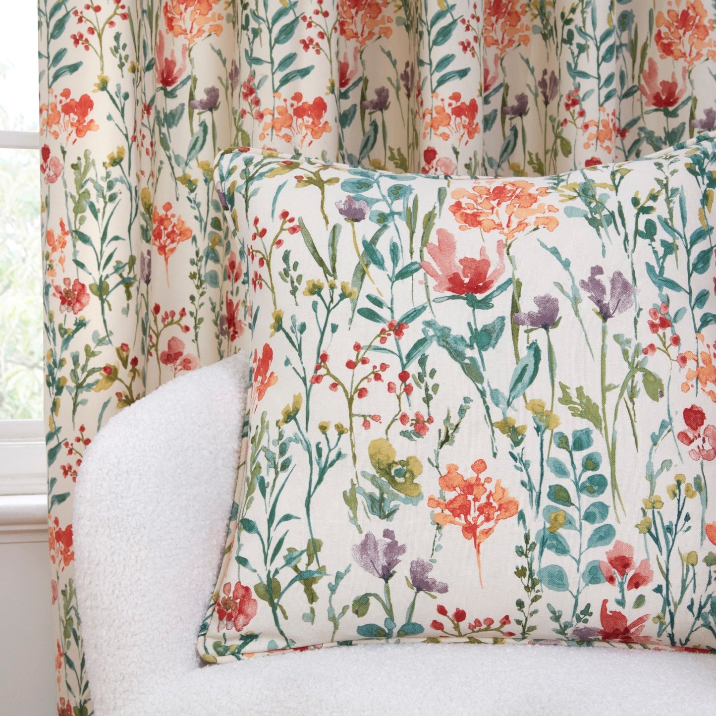 Amaryllis Floral Multi Filled Cushion