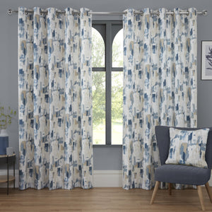 Bamford Cobalt Eyelet Curtains