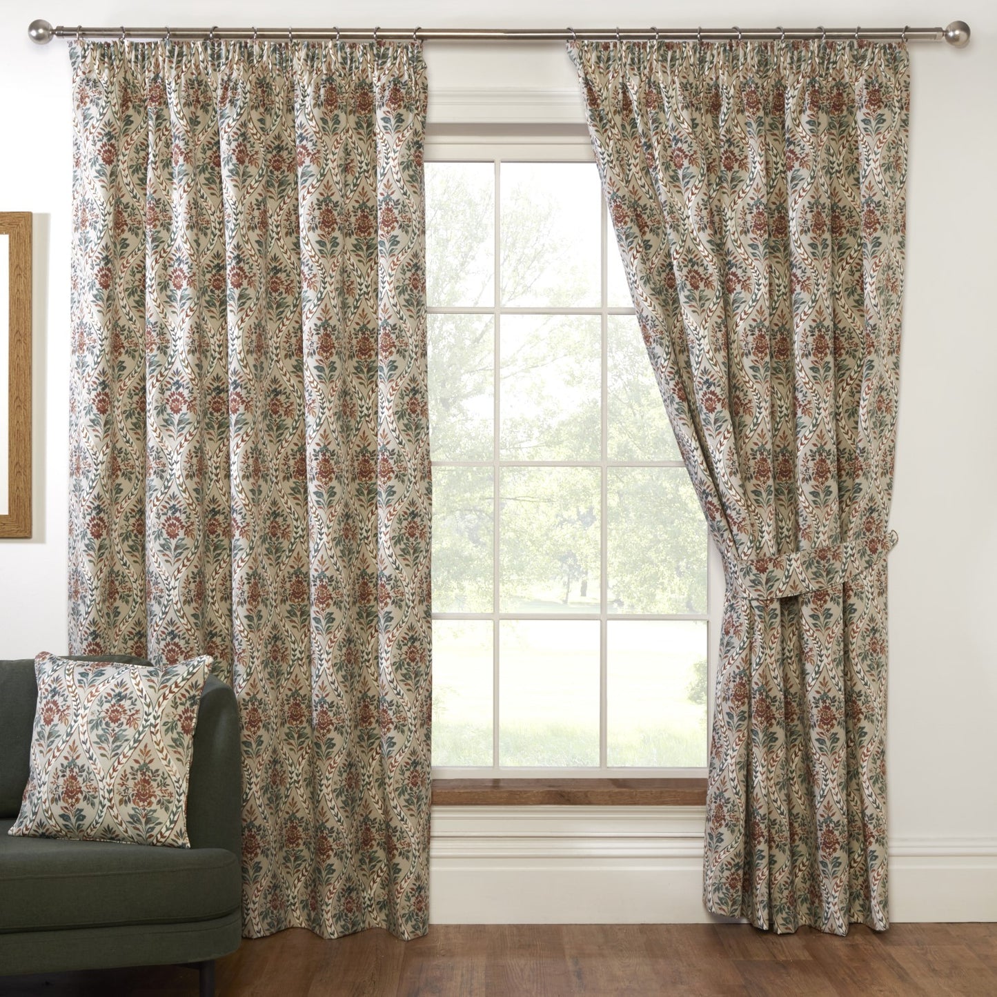 Buttermere Autumn Pencil Pleat Curtains