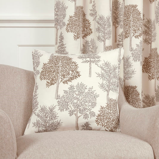 Coppice Natural/Grey Cushion Cover (45cm x 45cm)