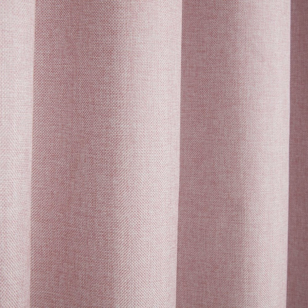 Eclipse Rose Pink Pencil Pleat Blackout Curtains