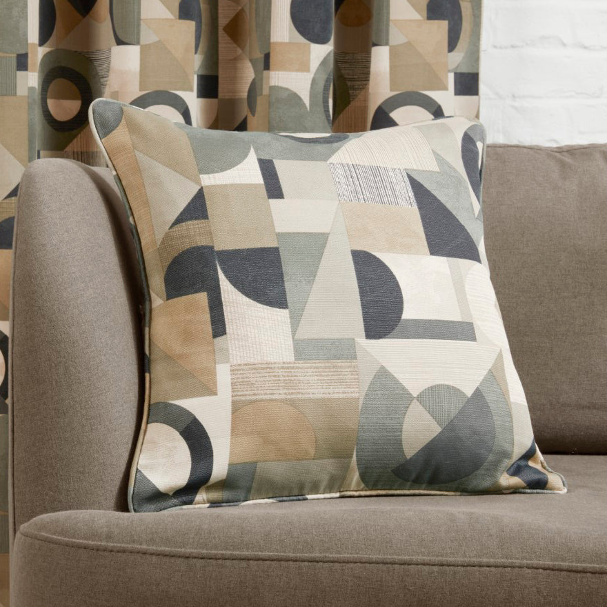 Geometrica Natural Mineral Cushion Cover (18" x 18")