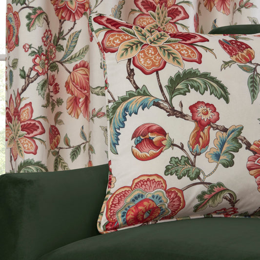 Linden Floral Multi Velvet Cushion Cover