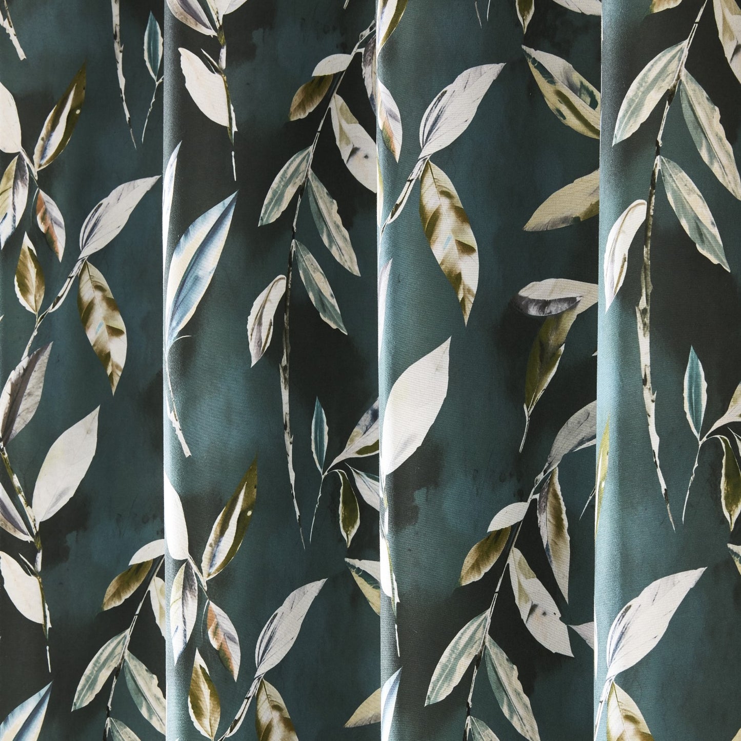 Madrid Bottle Green Eyelet Curtains