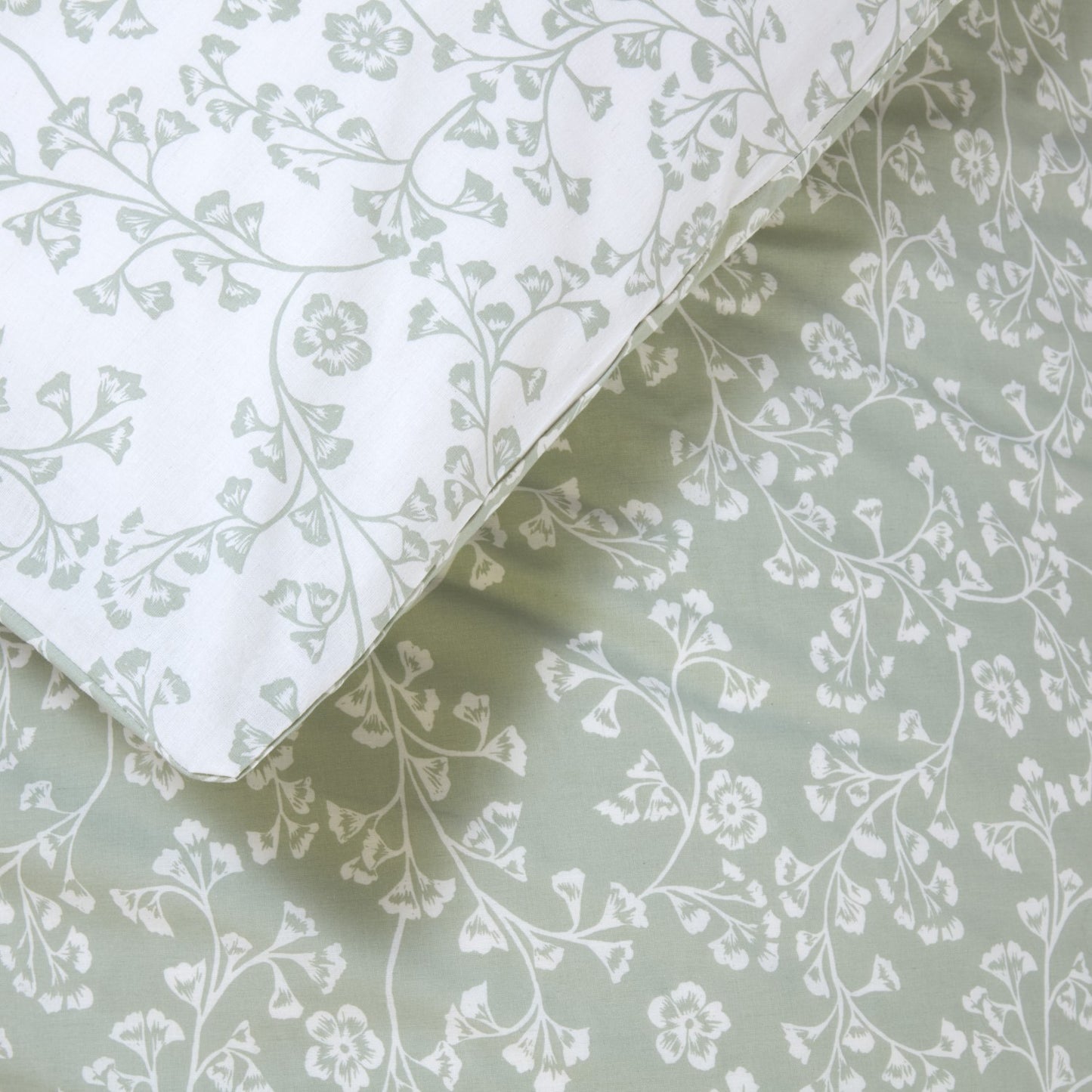 Sade Green Floral Bedding Set