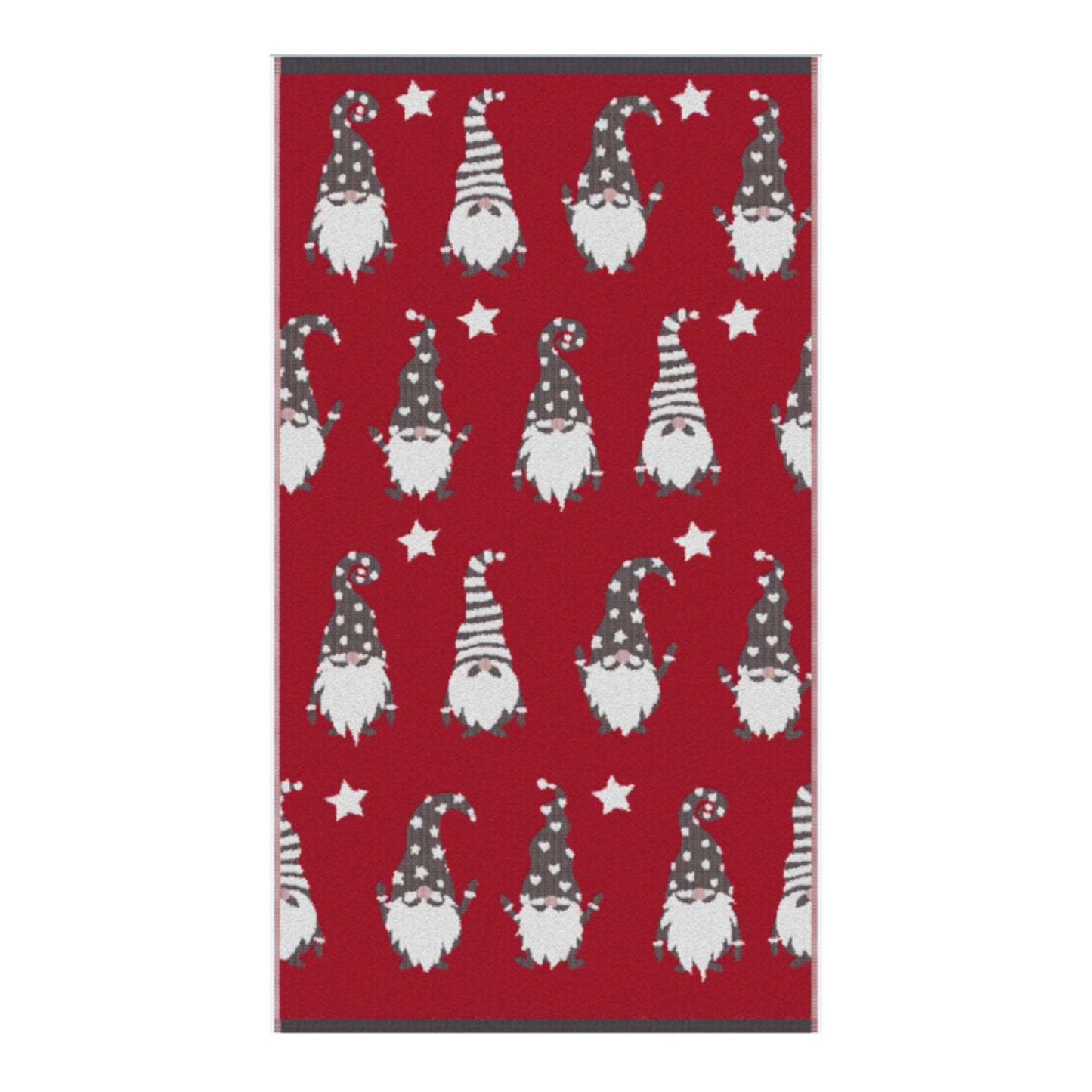 Christmas Gonk Red Cotton Hand Towels (2 Pack)