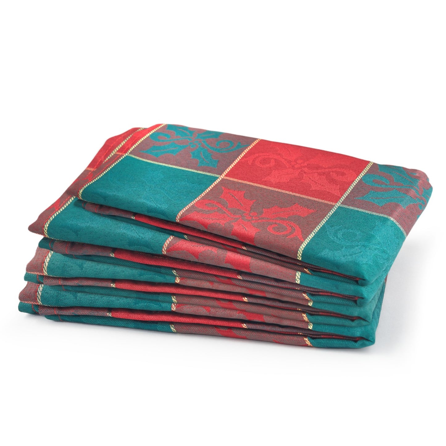 Christmas Glory Metallic Woven Jacquard Napkins (Pack of 4)