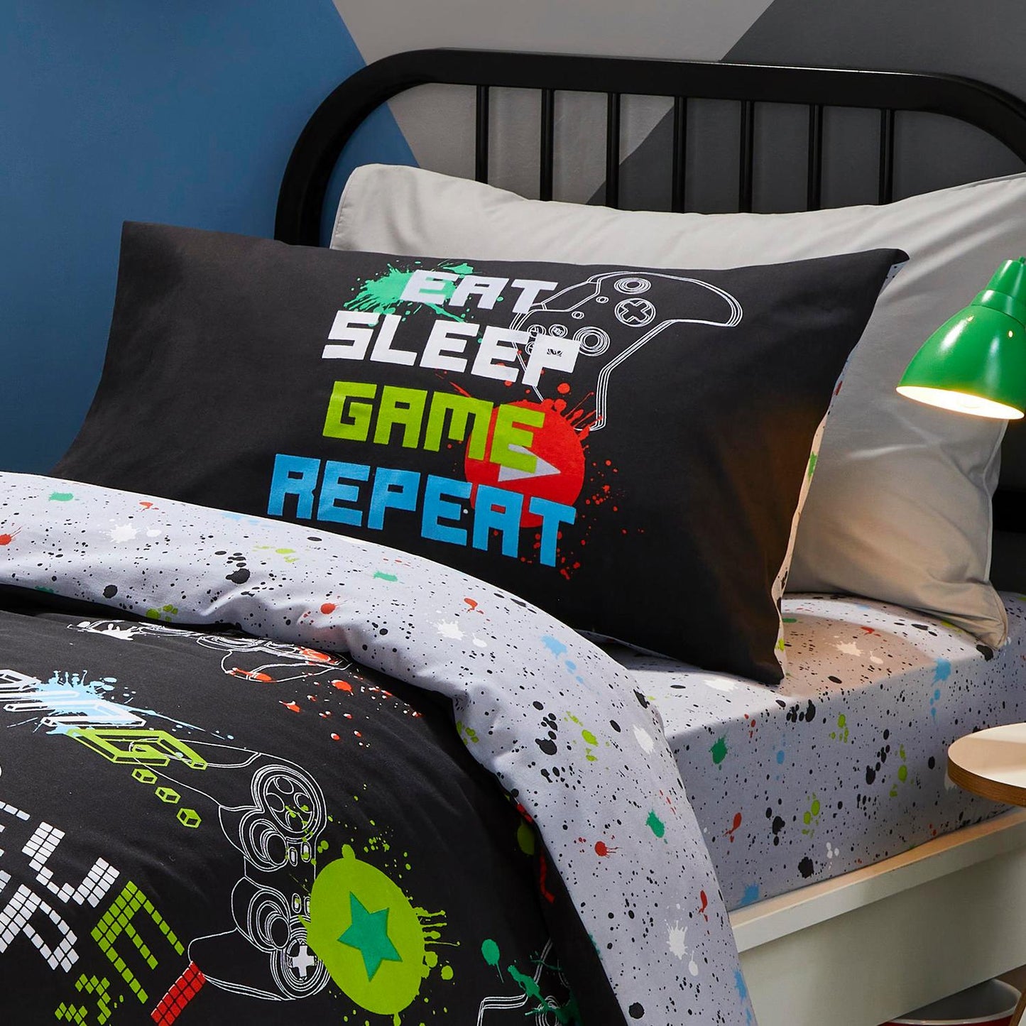 Game Glow Multi Kids Glow in the Dark Duvet Set