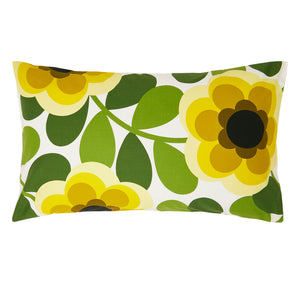 Orla Kiely Giant Water Lily Lemon Twist Cotton Pillowcase (Pair)