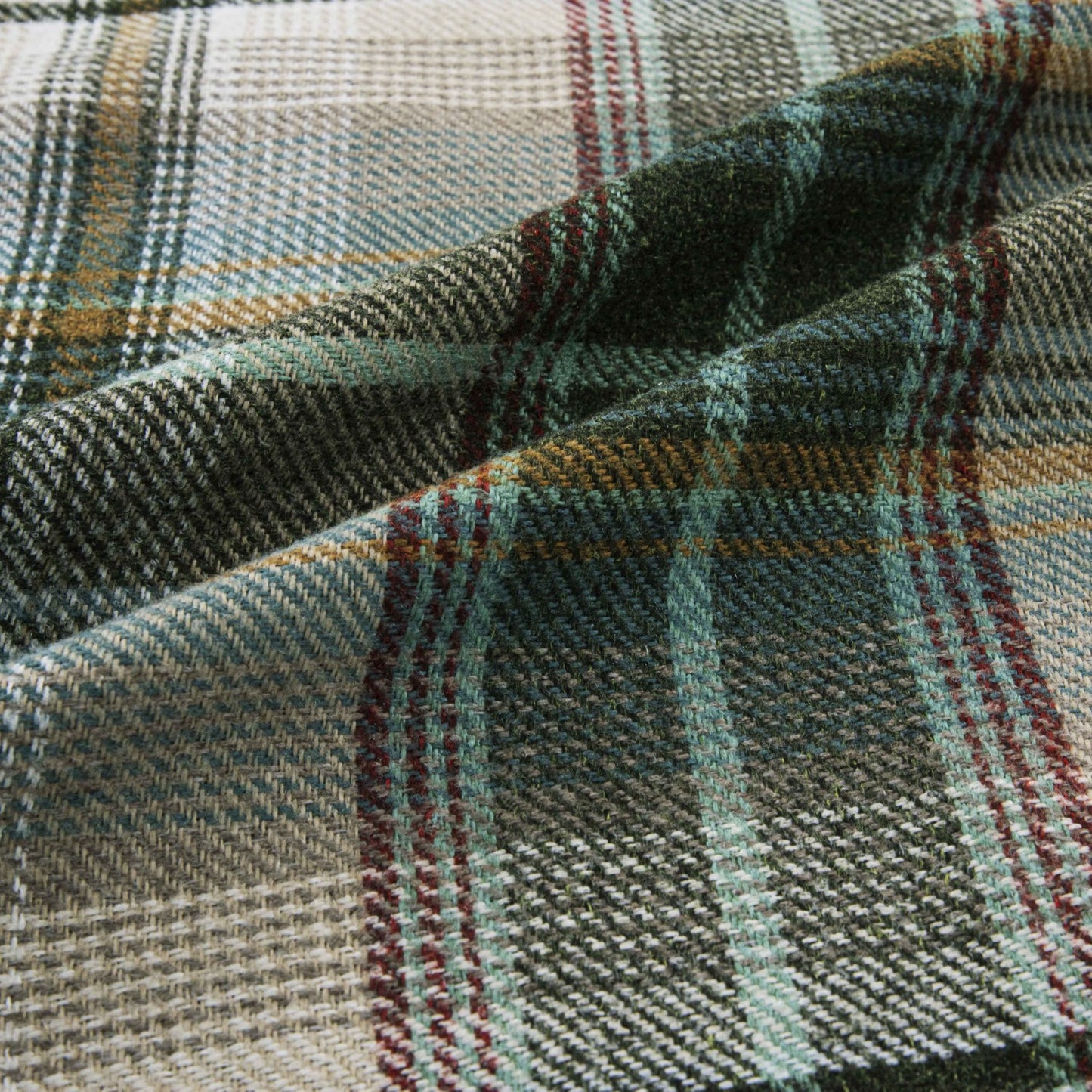 Gleneagles Tartan Green Thermal Blackout Eyelet Curtains