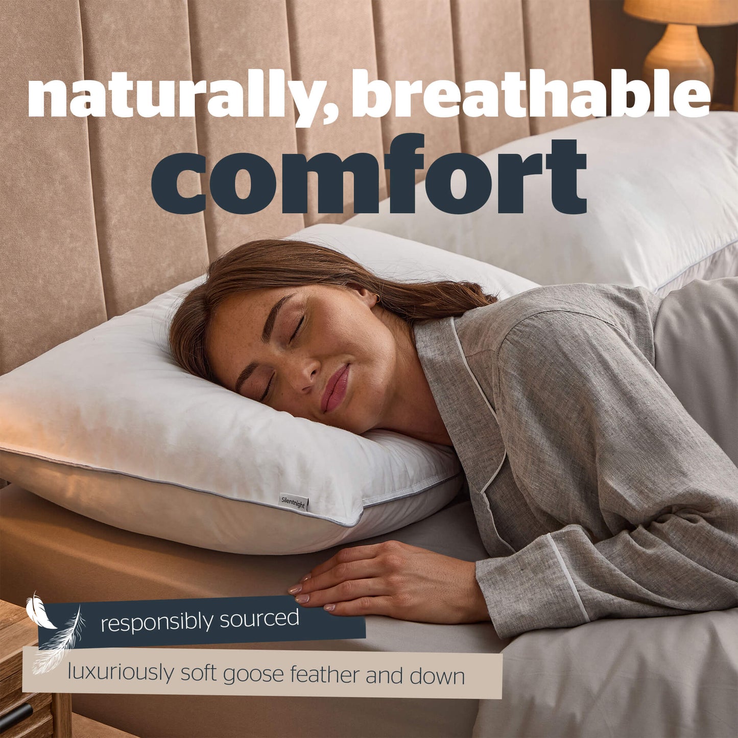 Silentnight Goose Feather And Down Pillow