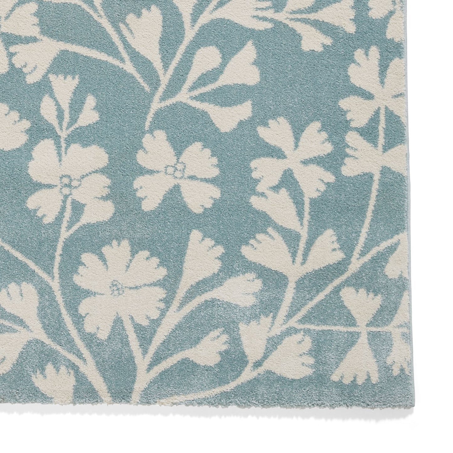 Catherine Lansfield Grace Floral Blue Rug