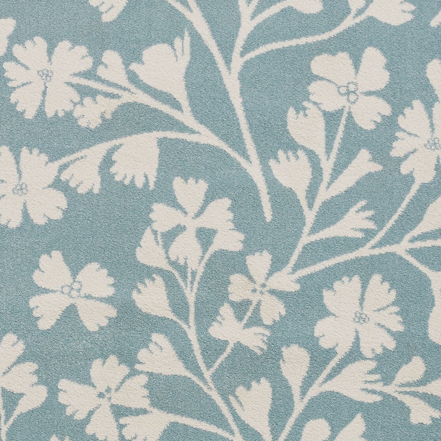 Catherine Lansfield Grace Floral Blue Rug