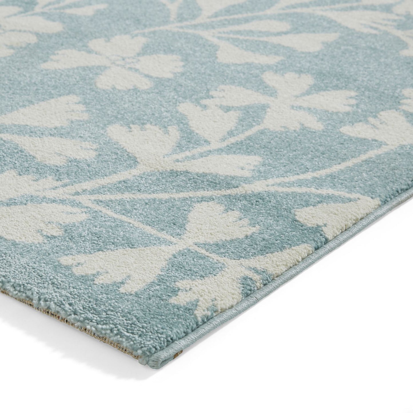 Catherine Lansfield Grace Floral Blue Rug