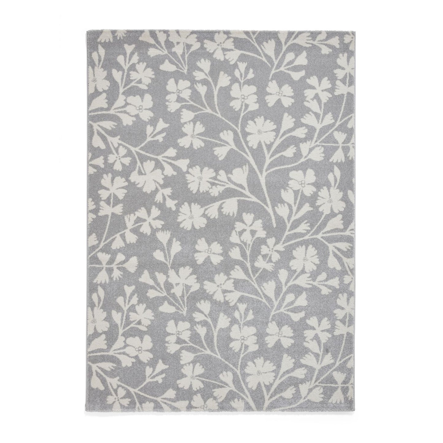 Catherine Lansfield Grace Floral Grey Rug