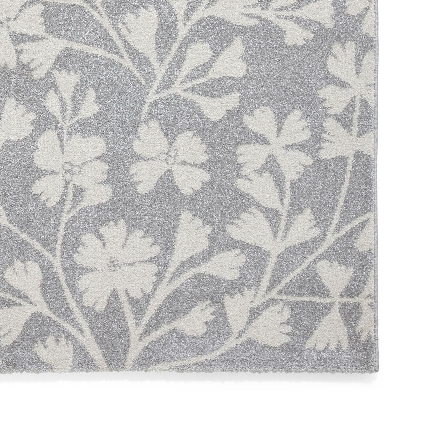 Catherine Lansfield Grace Floral Grey Rug