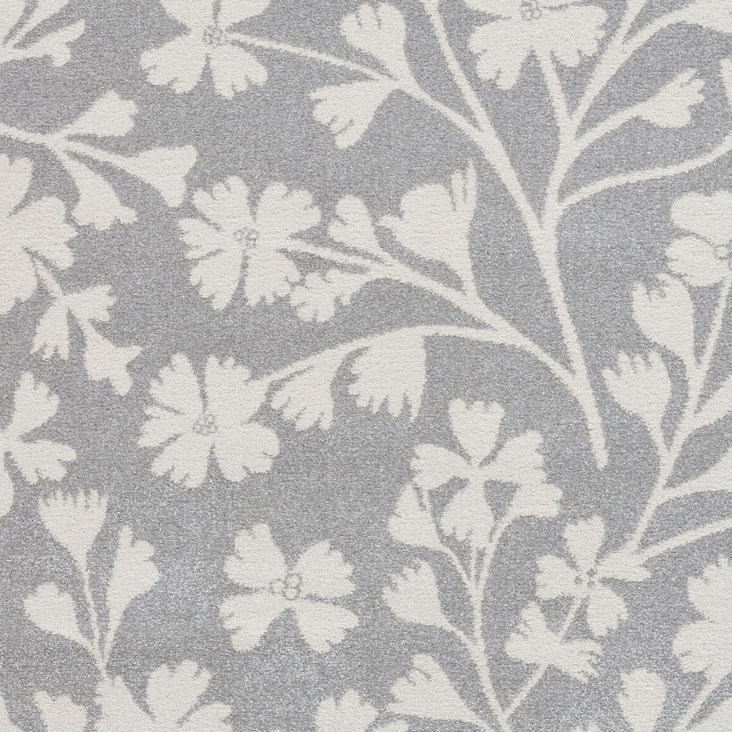 Catherine Lansfield Grace Floral Grey Rug