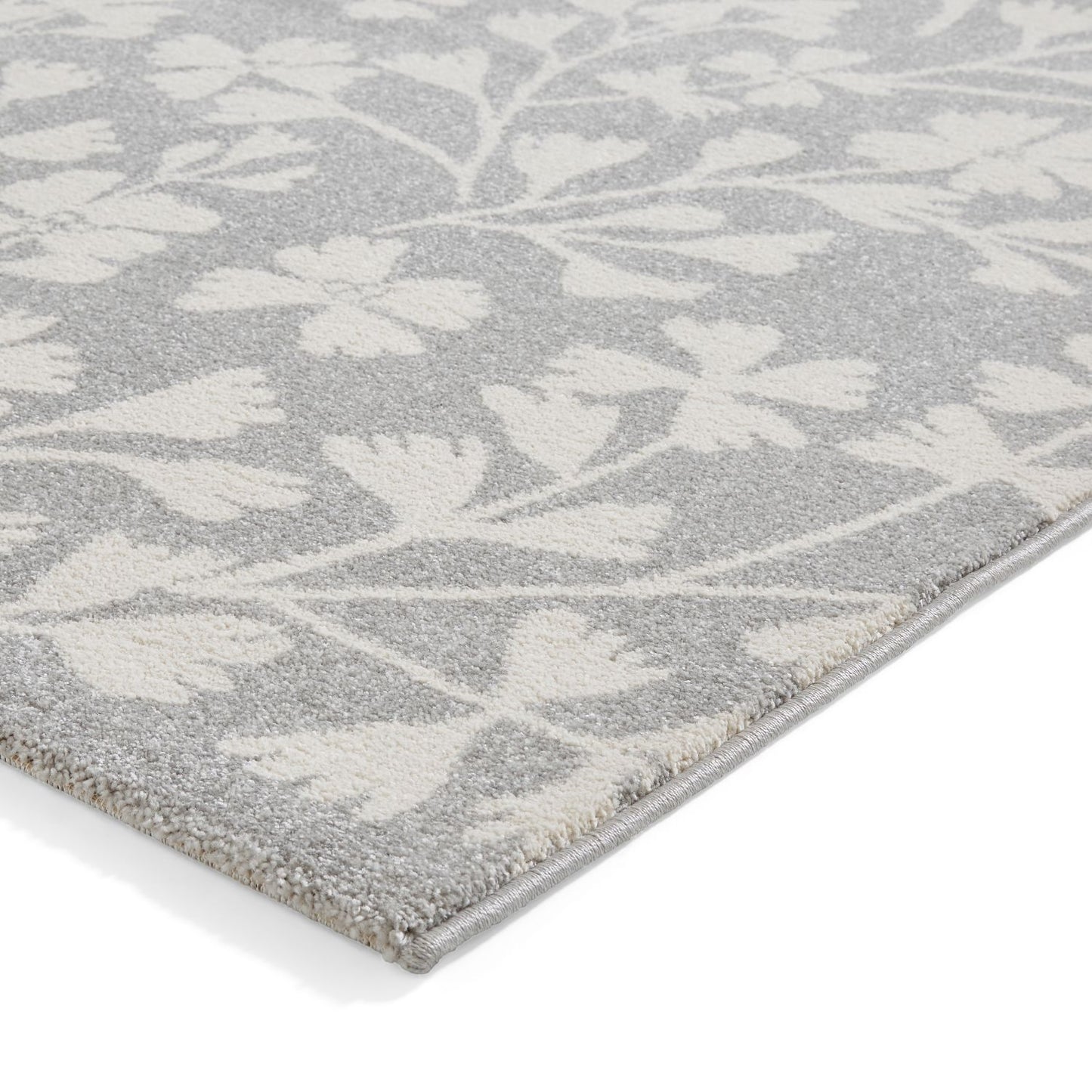 Catherine Lansfield Grace Floral Grey Rug