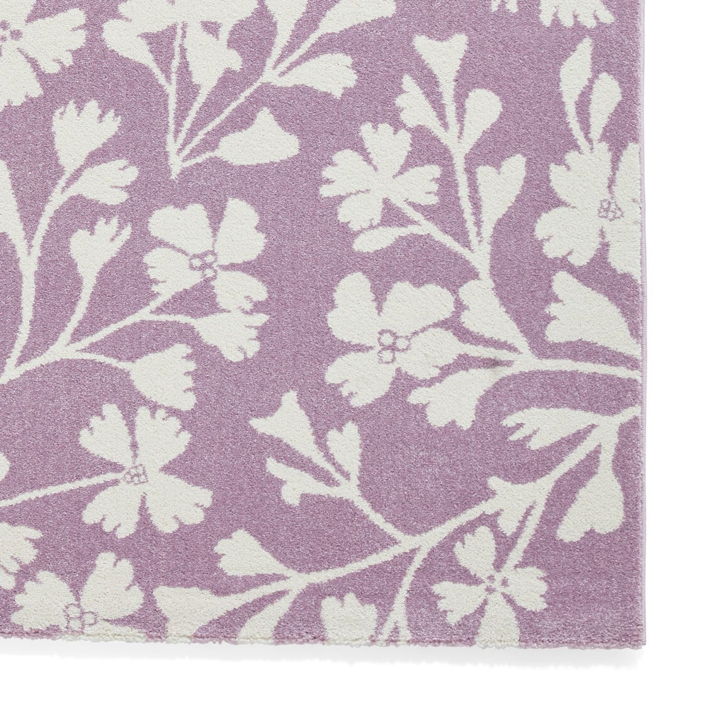 Catherine Lansfield Grace Floral Lilac Rug