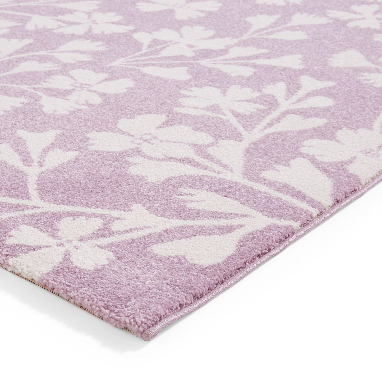 Catherine Lansfield Grace Floral Lilac Rug